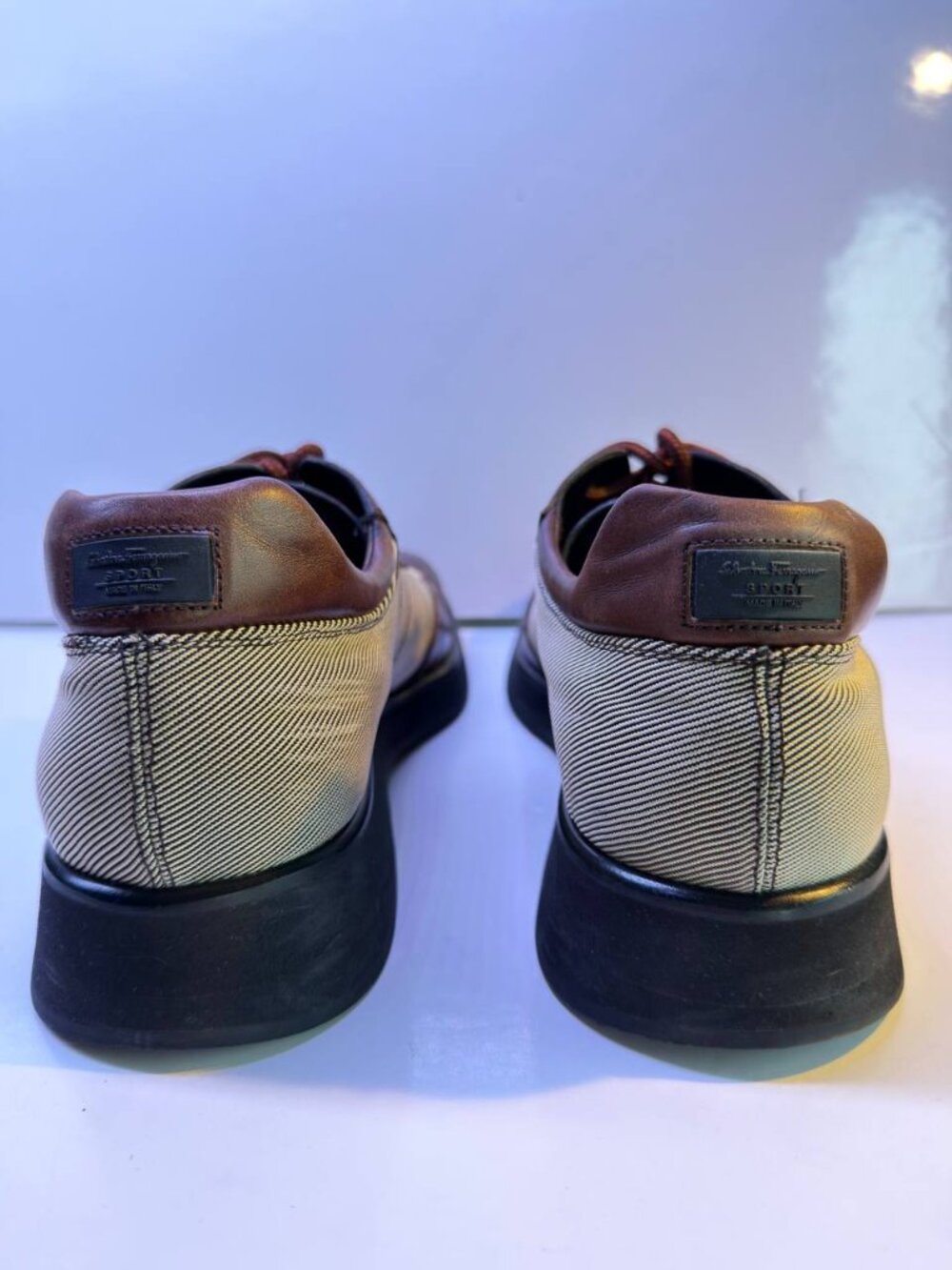 Salvatore Ferragamo Sport Vintage Sneakers – Men’s US 9.5 – Made in Italy - Picture 12 of 15